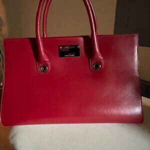 Jimmy Choo Red Riley Tote Bag Large